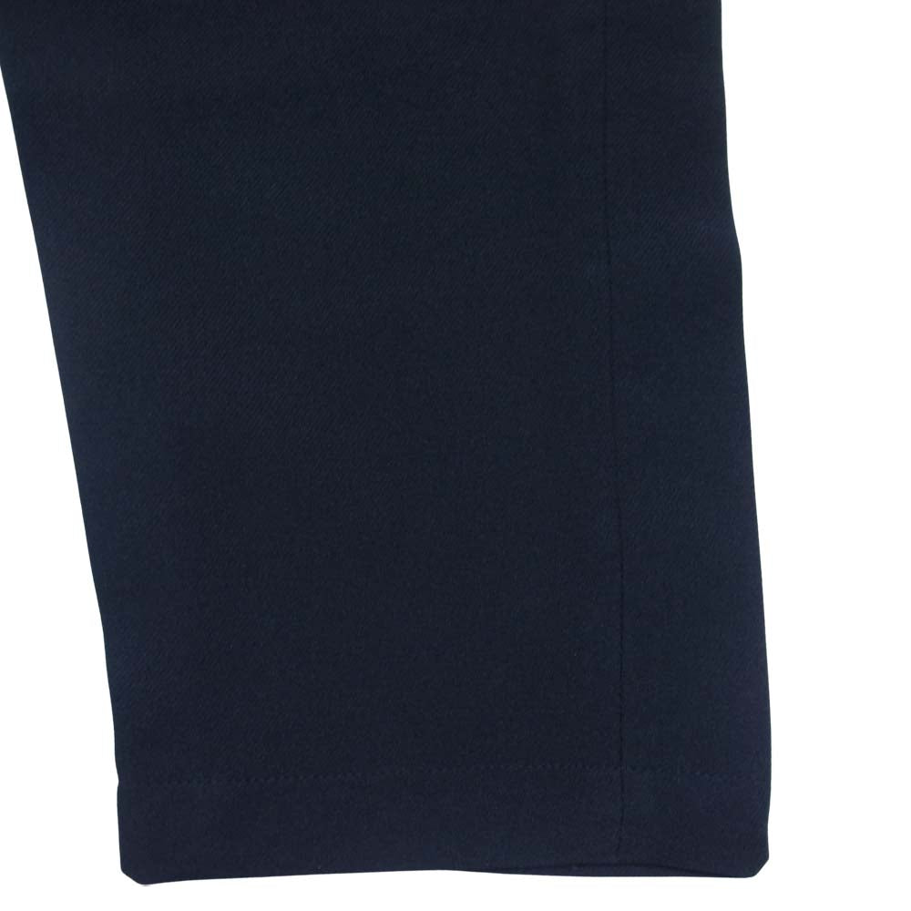 COMME des GARCONS コムデギャルソン DG-P053 HOMME DEUX AD2020 オムドゥ ワイド テーパード ポリ パンツ ブラック系 XL【中古】