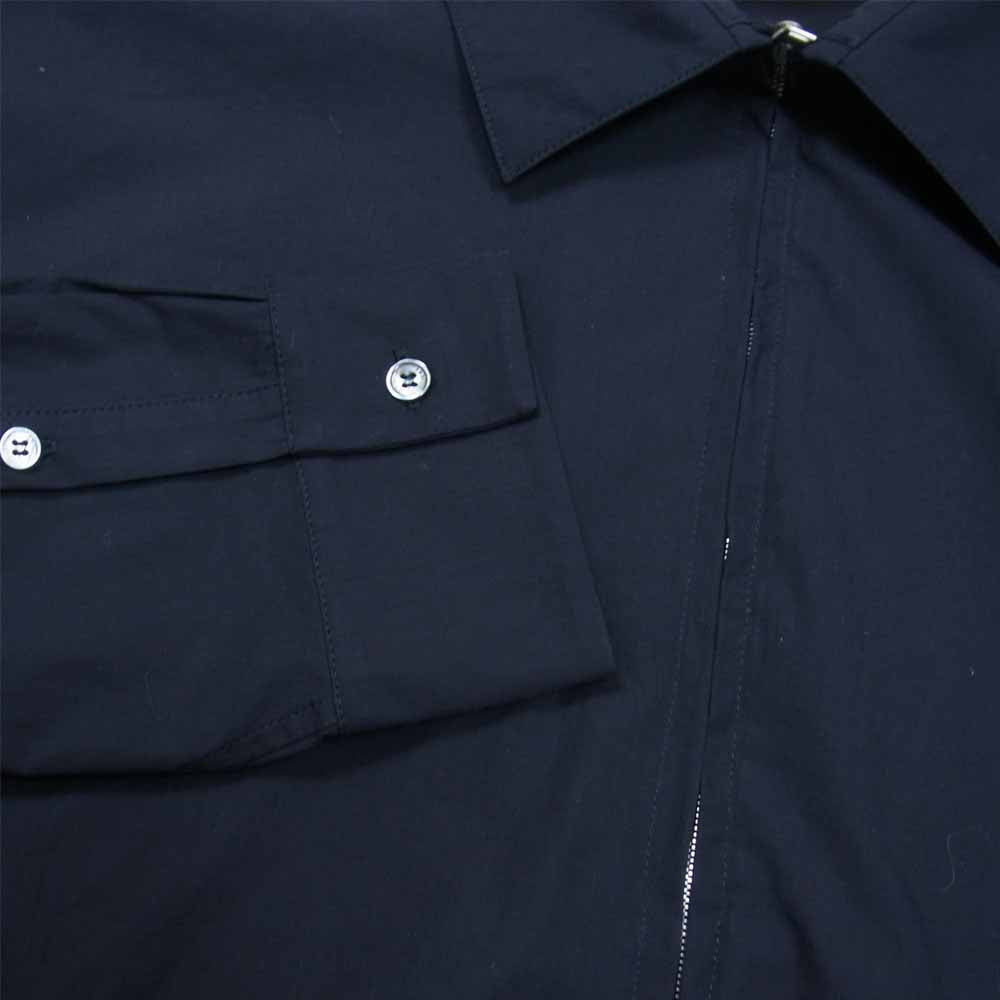 AMBUSH アンブッシュ BMGA048F21FAB001 ZIP BUTTON SHIRT ジップ ボタン シャツ 長袖 ダークネイビー系 50【中古】