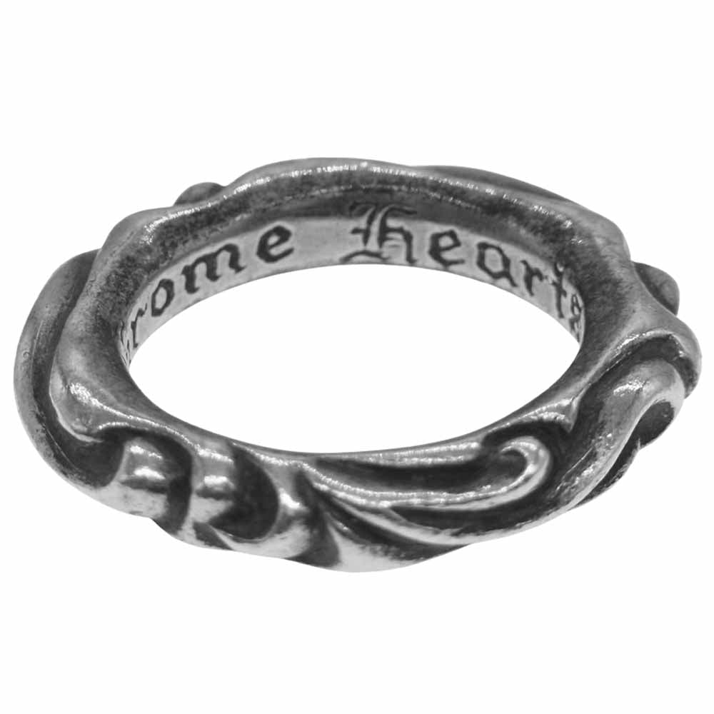 CHROME HEARTS クロムハーツ(原本無) SCRL BAND スクロールバンド リング シルバー系 12号【中古】