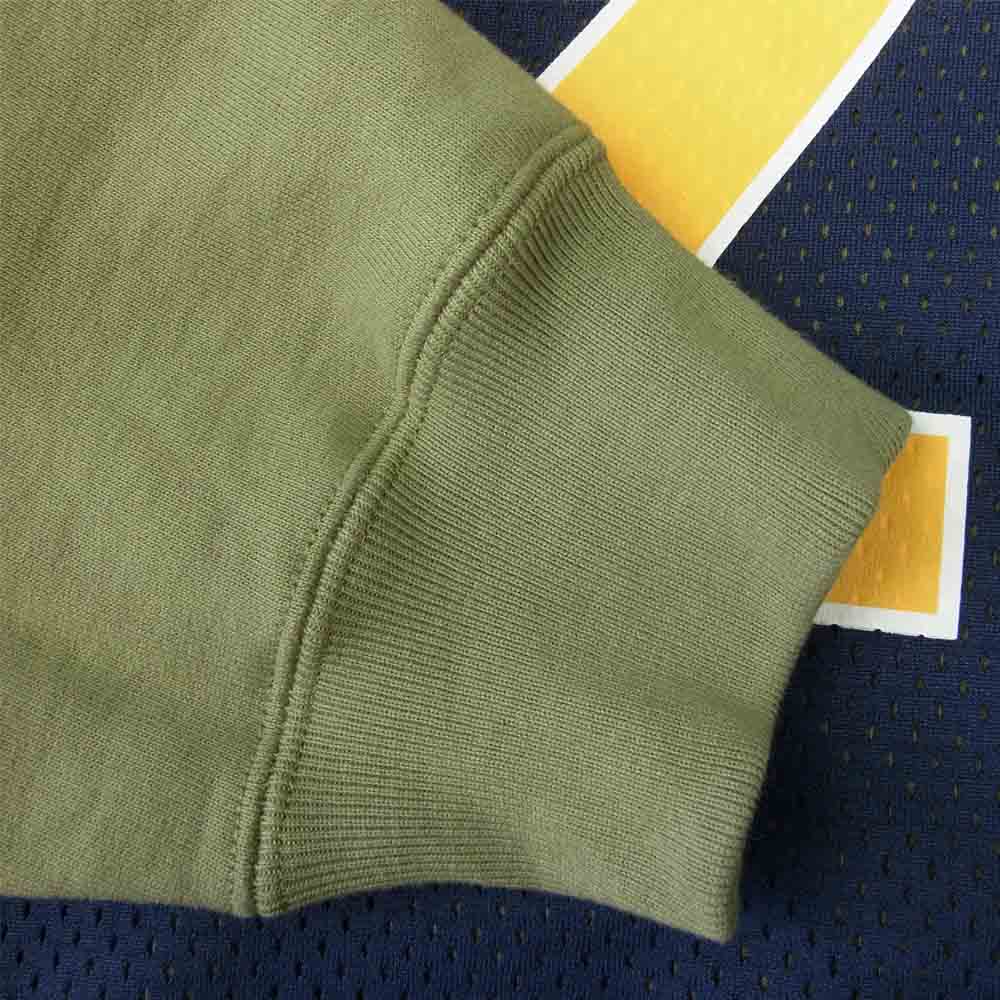 Supreme シュプリーム 21SS Basketball Jersey Hooded Sweatshirt バスケットボール ジャージ フーデッド スウェットシャツ プルオーバー パーカー カーキ系 L【新古品】【未使用】【中古】