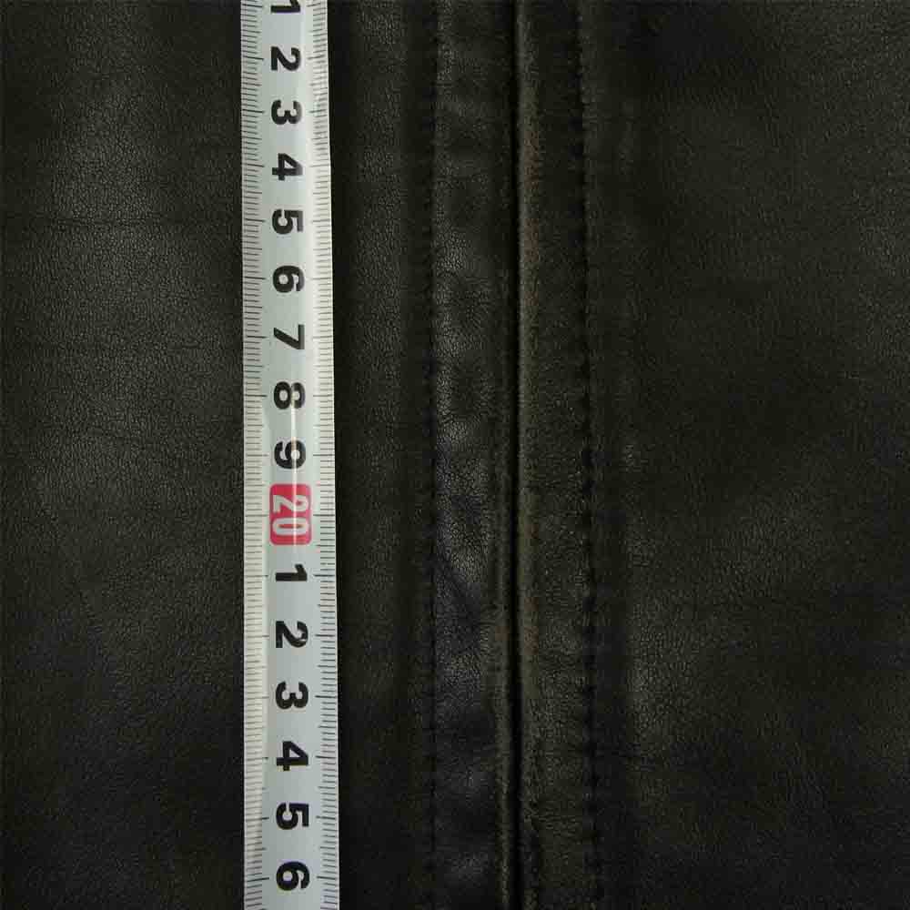 schott ショット 642 レザー シングル ライダース ジャケット ブラック系 38【中古】