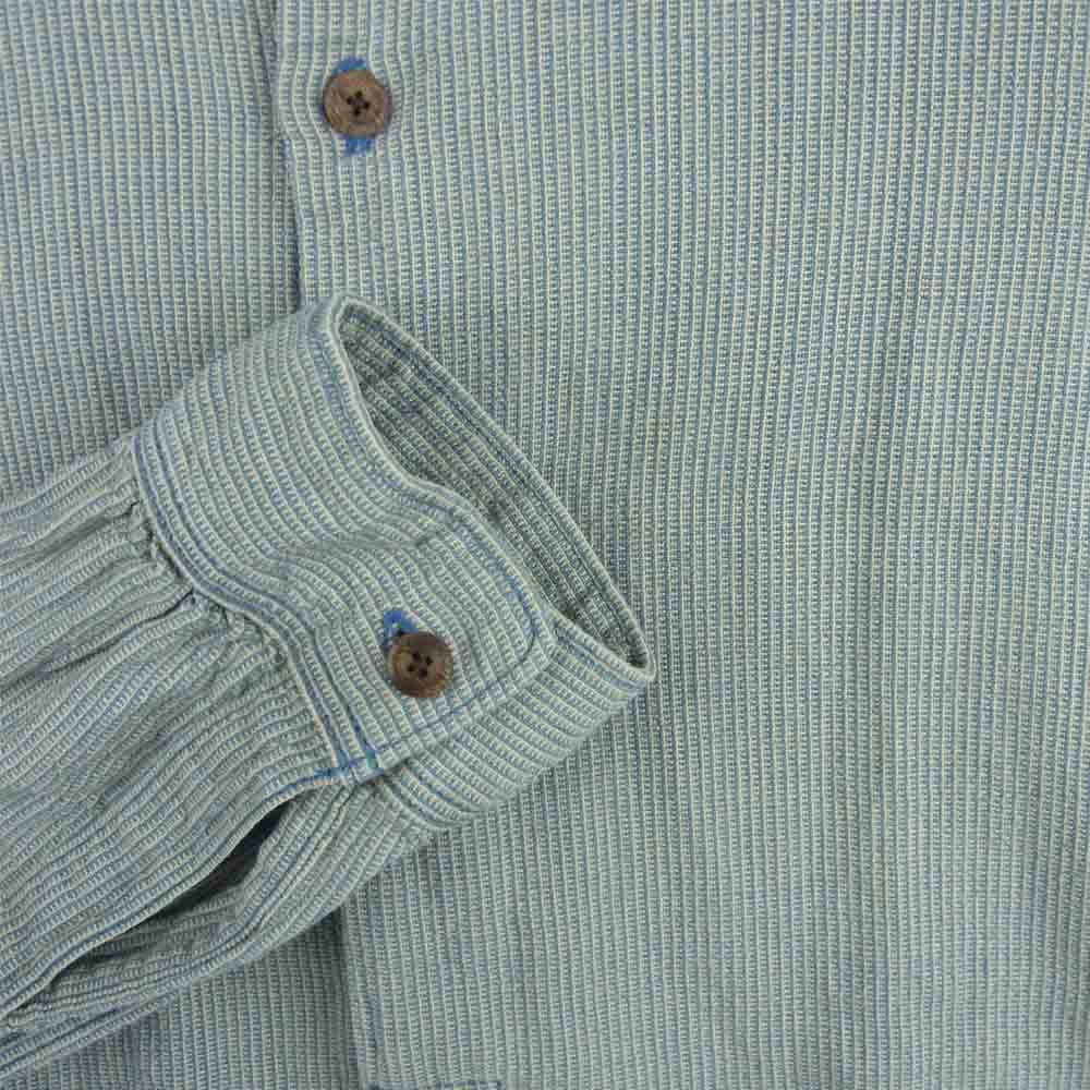 VISVIM ビズビム 14AW 114205011020 Long Rider Indigo Check Shirt 長袖 シャツ グレイッシュブルー系 1【中古】