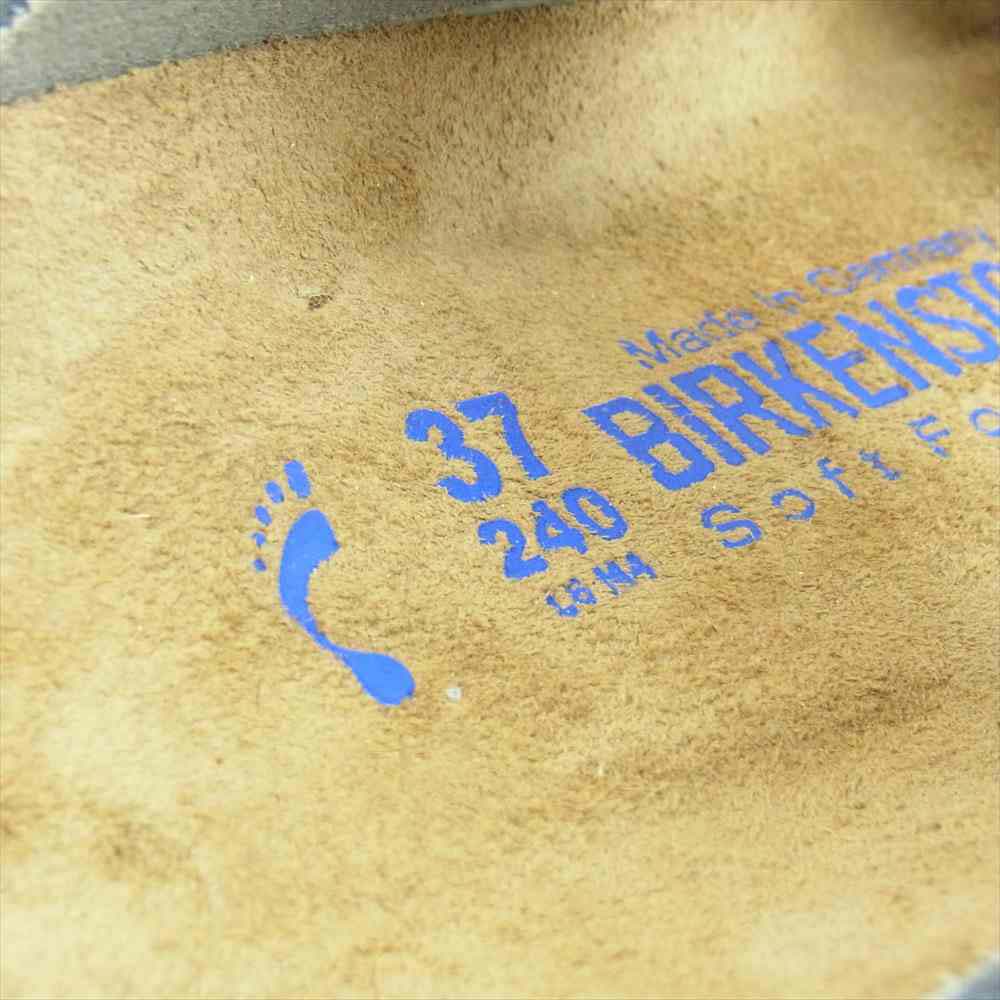 BIRKENSTOCK ビルケンシュトック ARIZONA アリゾナ ベルト ダブルストラップ サンダル シルバー系 37【中古】