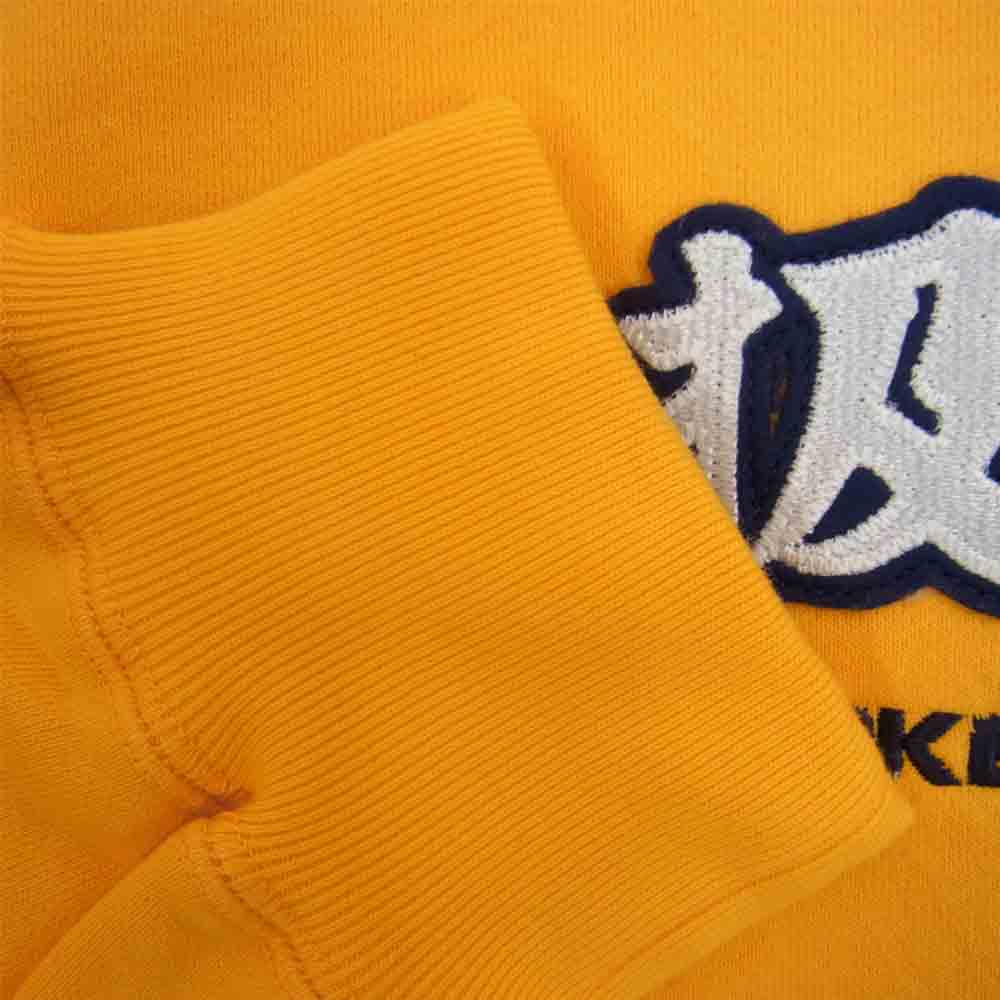 ブラックアイパッチ BEPFW21TP09 HANDLE WITHCARE CREW SWEAT クルー イエロー系 XL【新古品】【未使用】【中古】