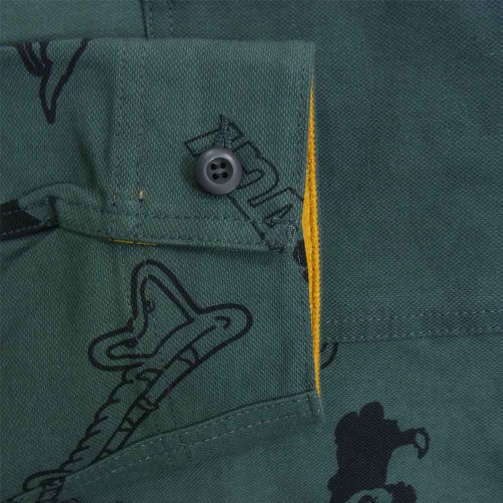 ブラックアイパッチ BEPSS21OT05 GASIUS DUCK JACKET ガシアス ダック ジャケット グリーン系 XL【新古品】【未使用】【中古】