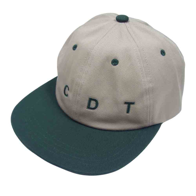 格安超激安DESCENDANT ディセンダント 21SS (211HCDS-HT10) BARKLEY 6PANEL CAP ロゴ刺繍キャップ 新品 緑 グリーン GREEN F 野球帽