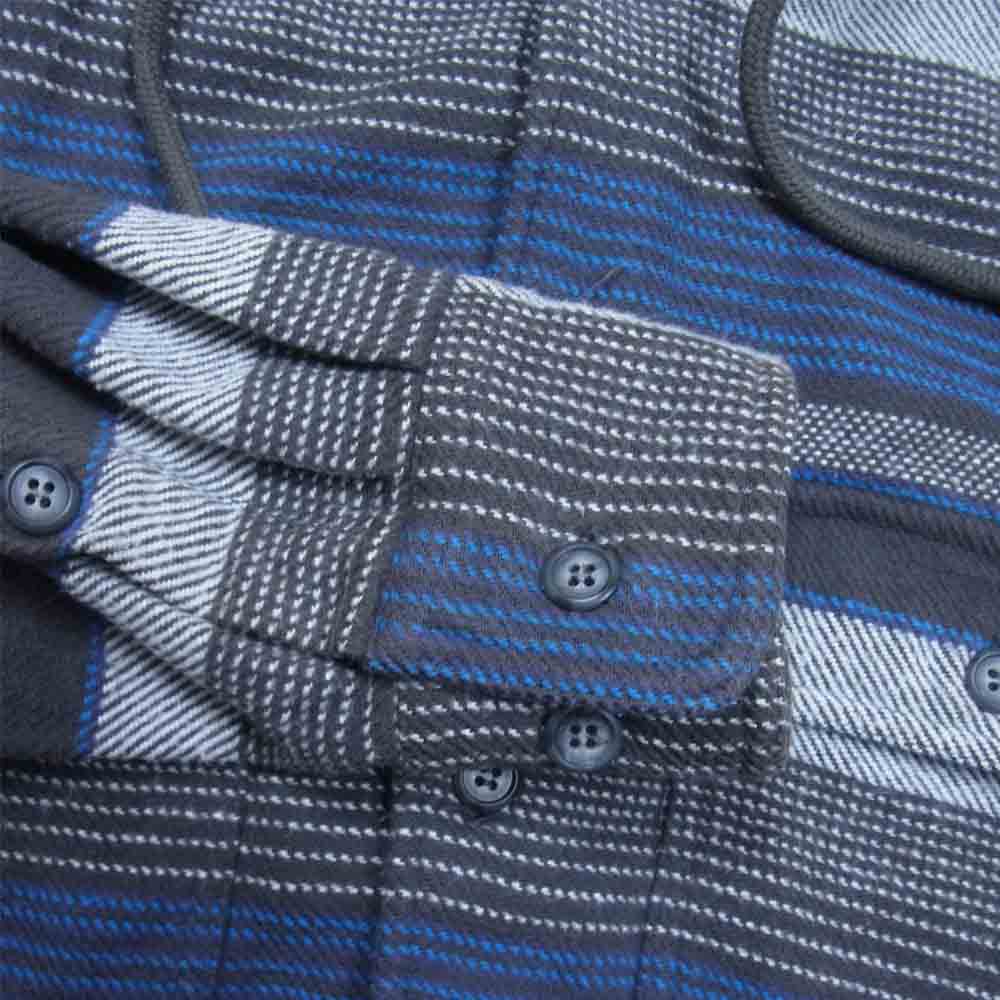 DESCENDANT ディセンダント 162ds-shm04 SPICOLI HOMME HOODED SHIRT フーデッド シャツ ネイビー系 M【中古】