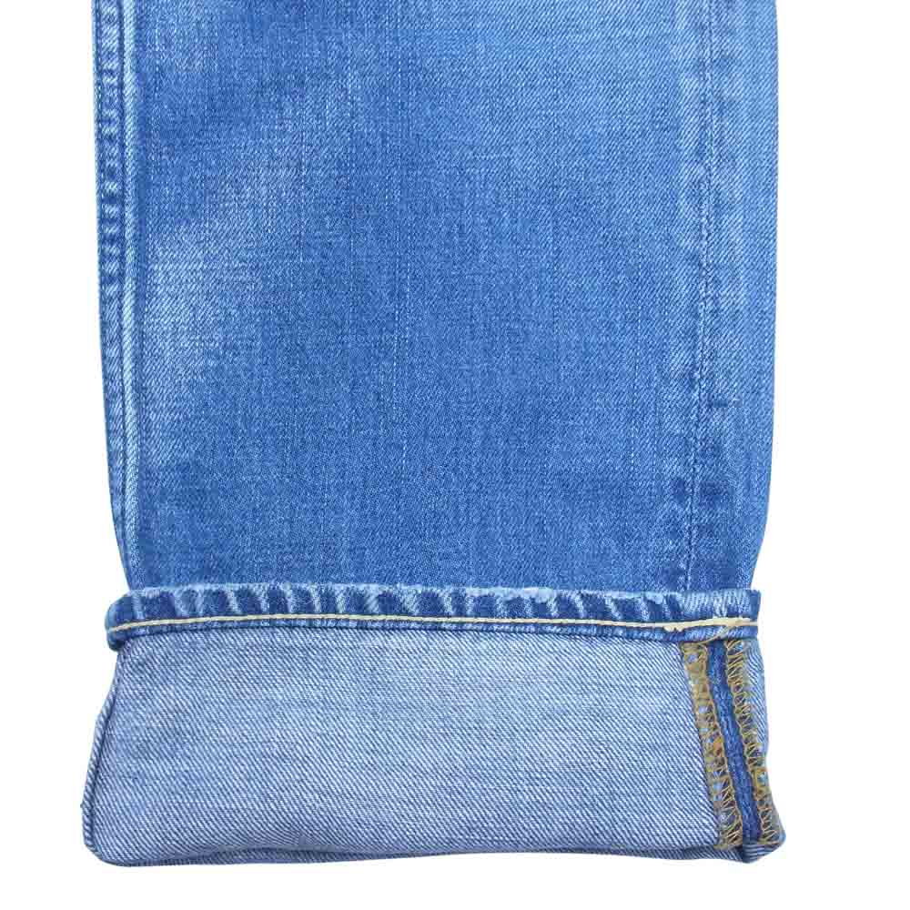 VISVIM ビズビム FLUXUS DENIM パッチ ダメージ加工 デニム パンツ インディゴブルー系 34【中古】