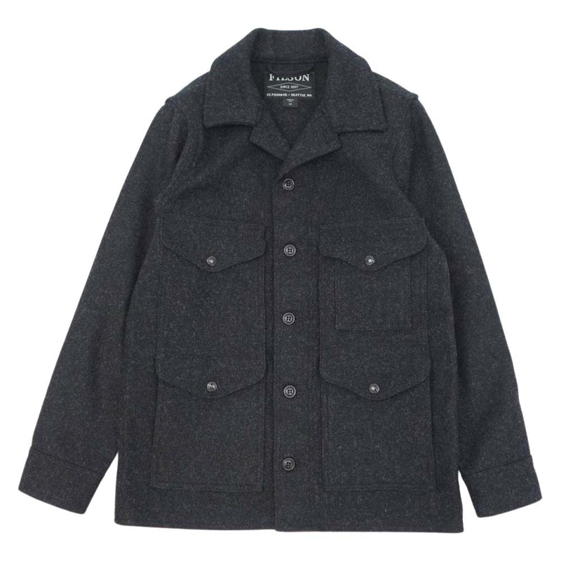 FILSON フィルソン 8093-45-00006 MACKINAW WOOL JACKET マッキーノクルーザー ウール ハンティング ジャケット  チャコール系 XS【美品】【中古】