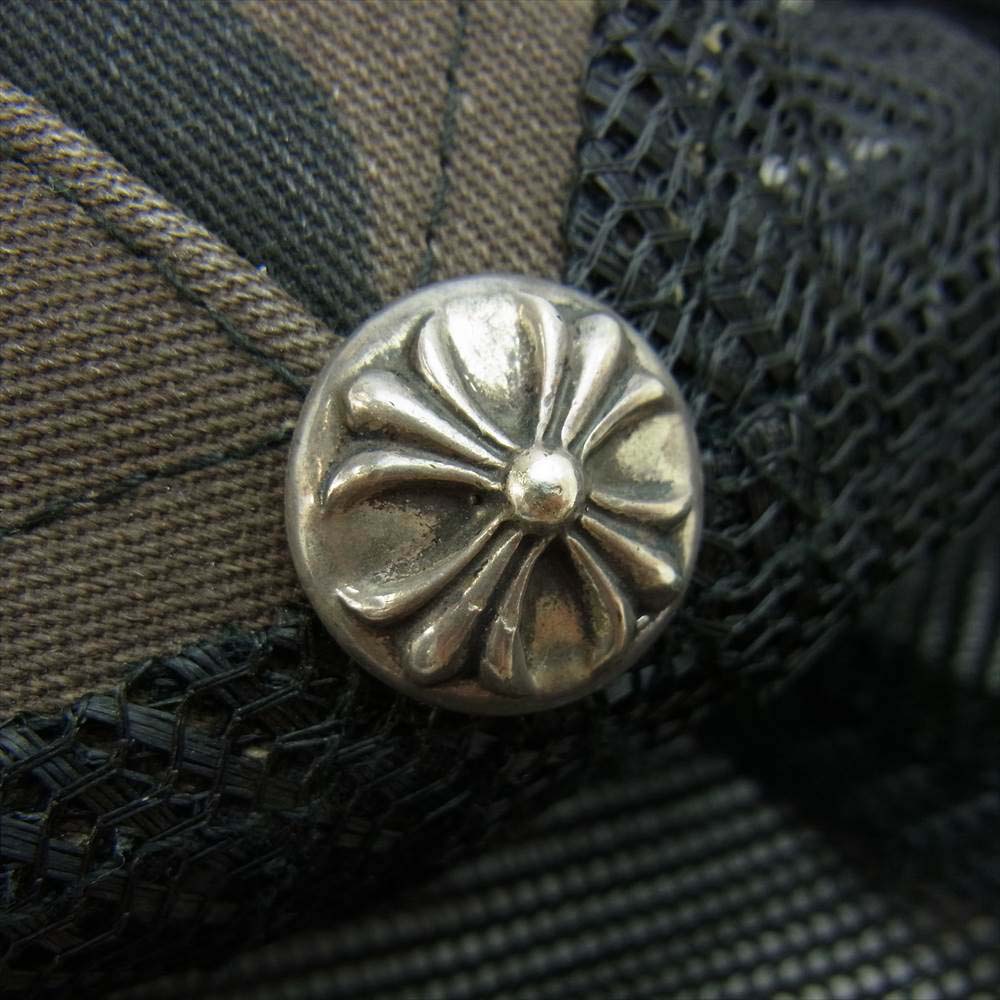 CHROME HEARTS クロムハーツ(原本無) TRUCKER CAP クロスパッチトラッカー キャップ カモ カーキ系 53-60【中古】