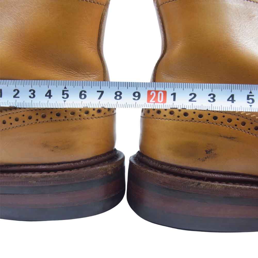 Tricker's トリッカーズ L5180 MALTON Brogue Boots モールトン レースアップ ブーツ ライトブラウン系 5【中古】