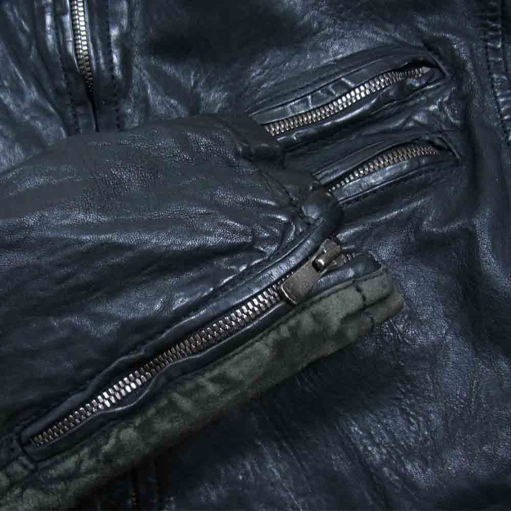 キャシージェーン CJL125 レザー シングル ライダース ジャケット ブラック系 1【中古】