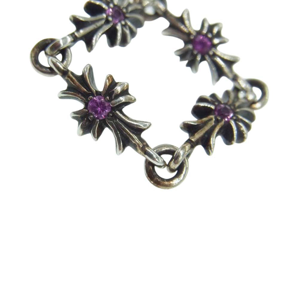 CHROME HEARTS クロムハーツ(原本無) TNY E CH PLUS タイニー E CHプラス リング ピンクサファイア 12号【中古】