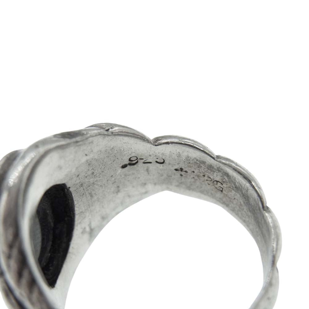 Loree Rodkin ローリーロドキン ブラックオニキス スカル リング シルバー系 8号【中古】