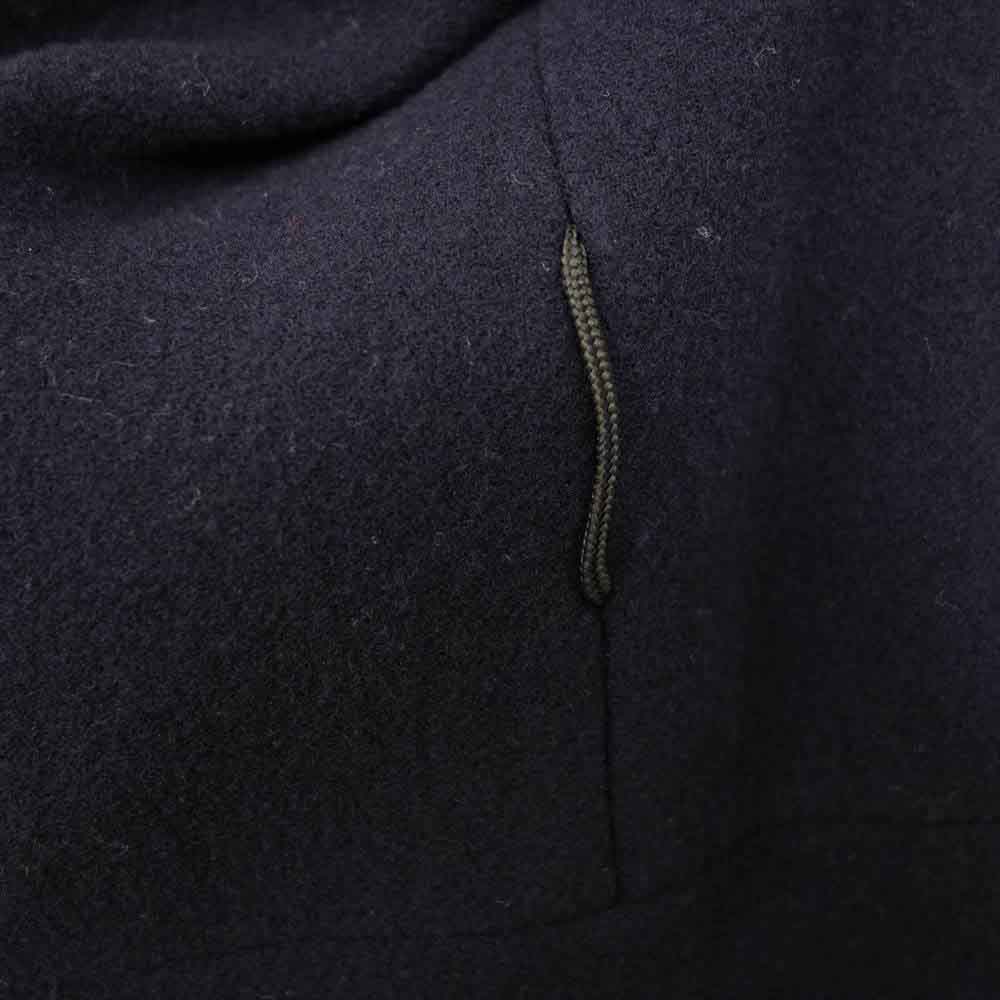 ルッツヒュエル 15AW LZ-A15-0000-033 ショールカラー メルトン フーデッド コート ネイビー系【中古】