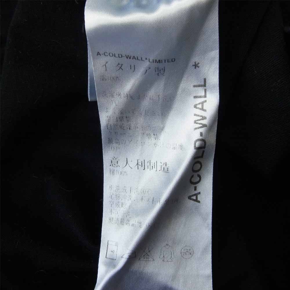 ア コールド ウォール CW8FMH05AP NATIONAL GALLERY ロゴ クルーネック 半袖 Tシャツ ブラック系 XL【中古】