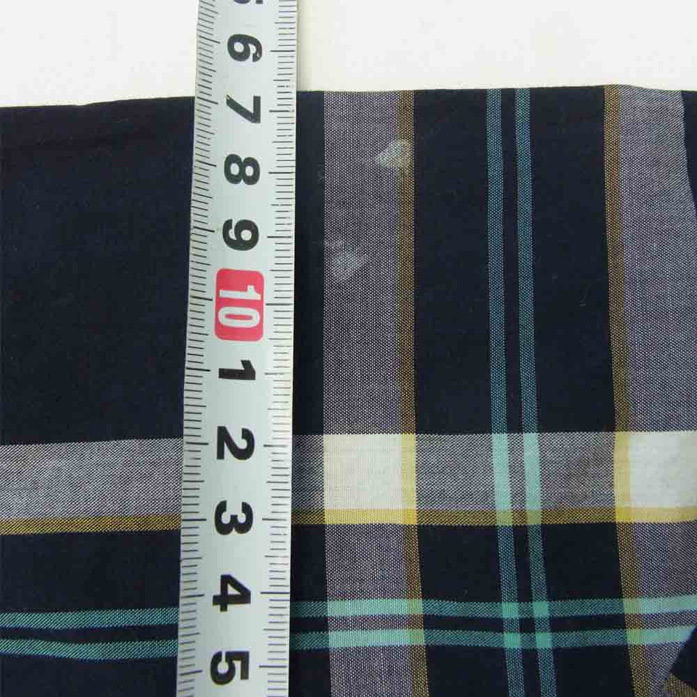 SOPHNET. ソフネット 17SS SOPH-170088 SCORPION CHECK B.D SHIRT スコーピオン チェック ボタン ダウン シャツ ネイビー系 L【中古】