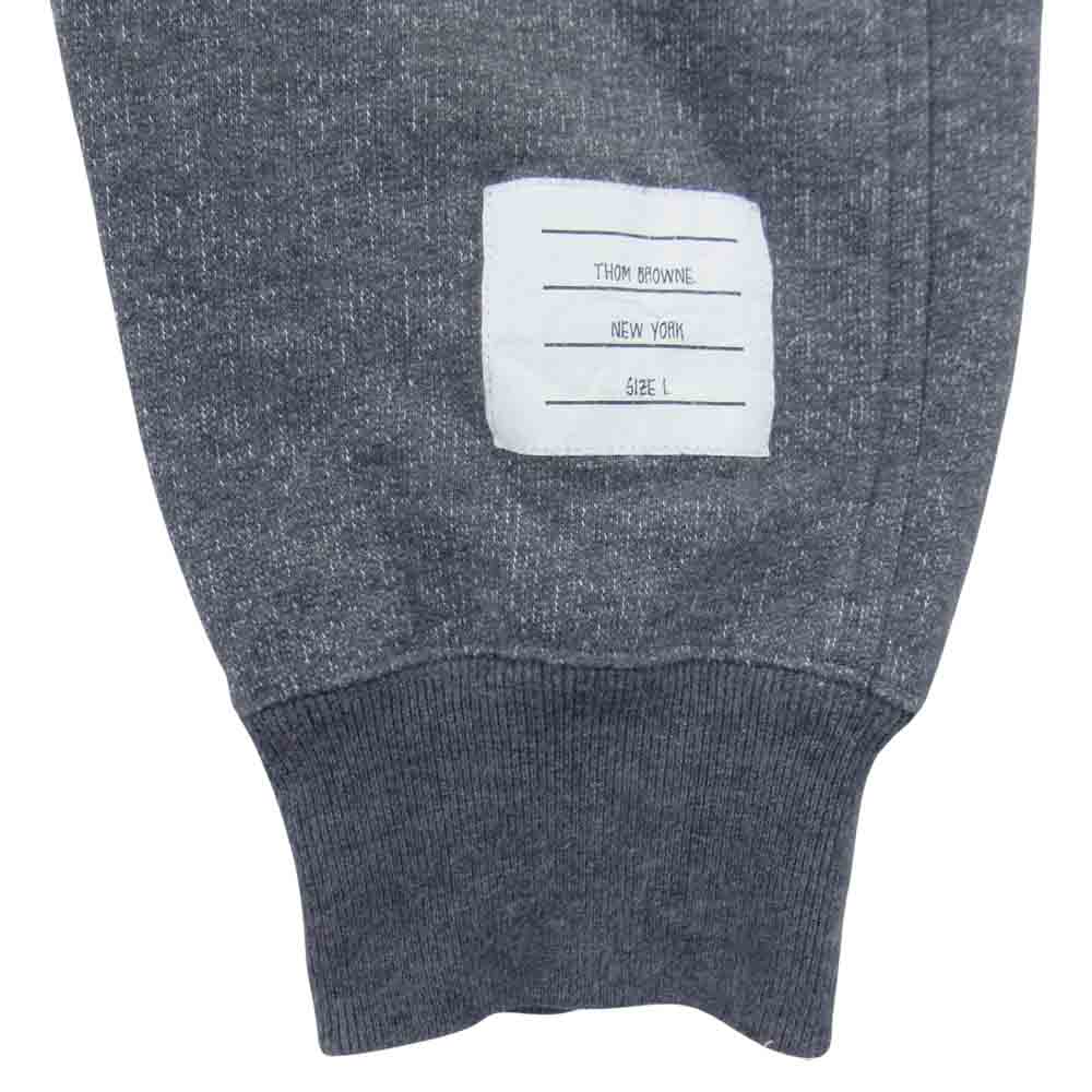 THOM BROWNE トムブラウン 01111F3021 国内正規品 4ライン トリコロールテープ スウェット パンツ グレー系 1【中古】