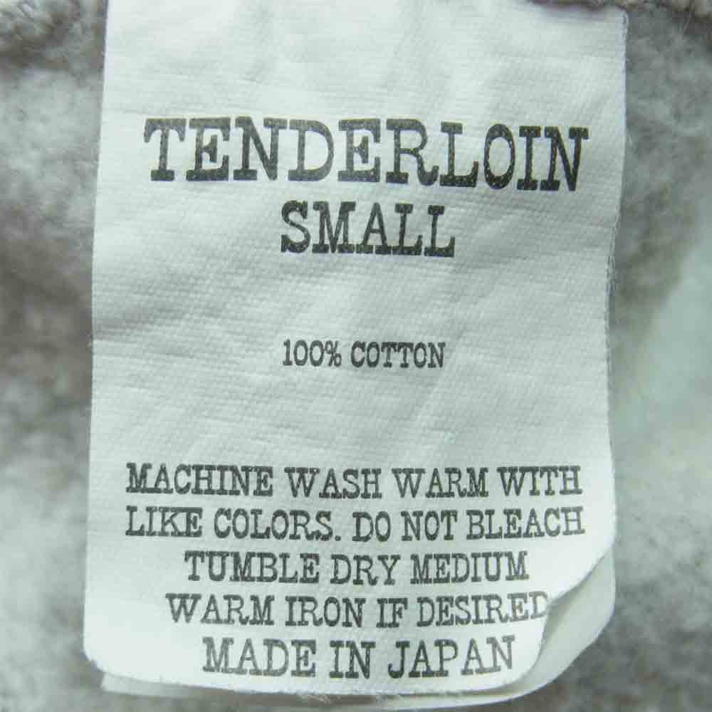 TENDERLOIN テンダーロイン T-PARKA バックプリント プルオーバー パーカー コットン 日本製 グレー系 S【中古】