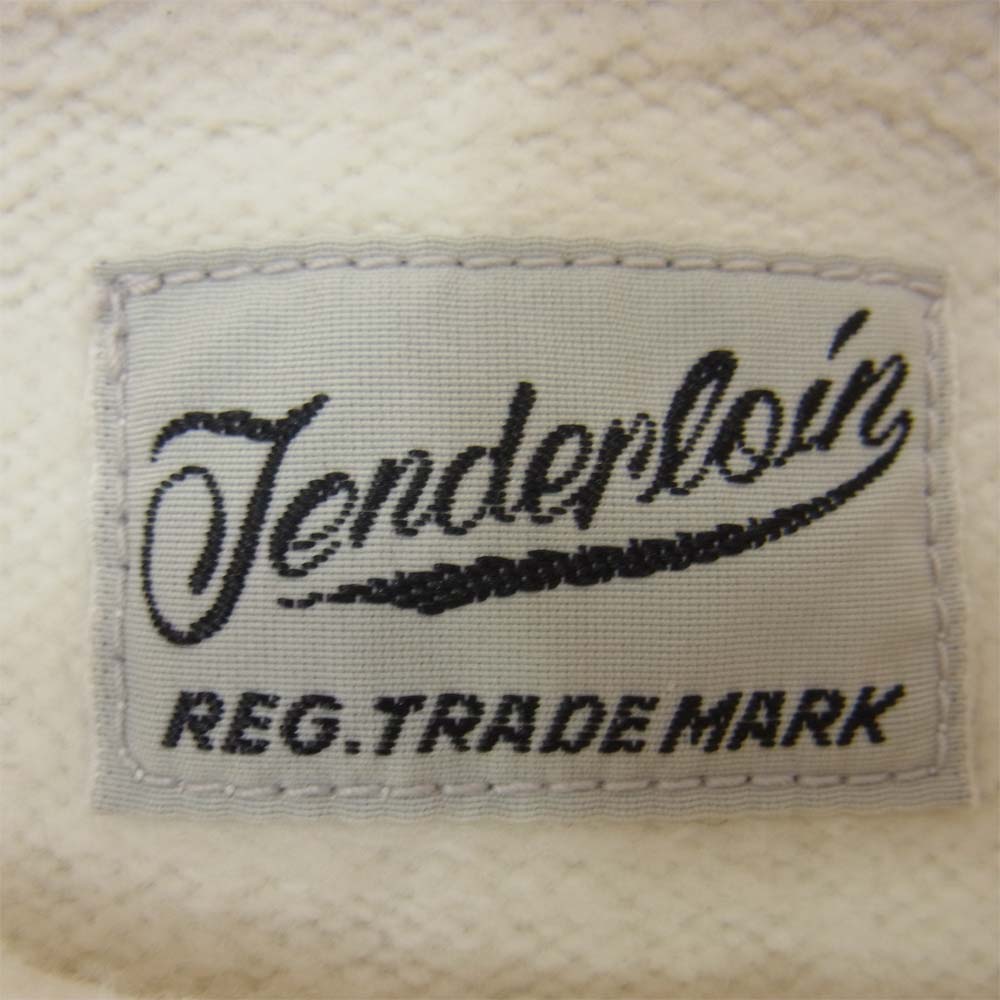 TENDERLOIN テンダーロイン T-SWEAT PARKA ボルネオスカル プリント プルオーバー パーカー オフホワイト系 S【中古】