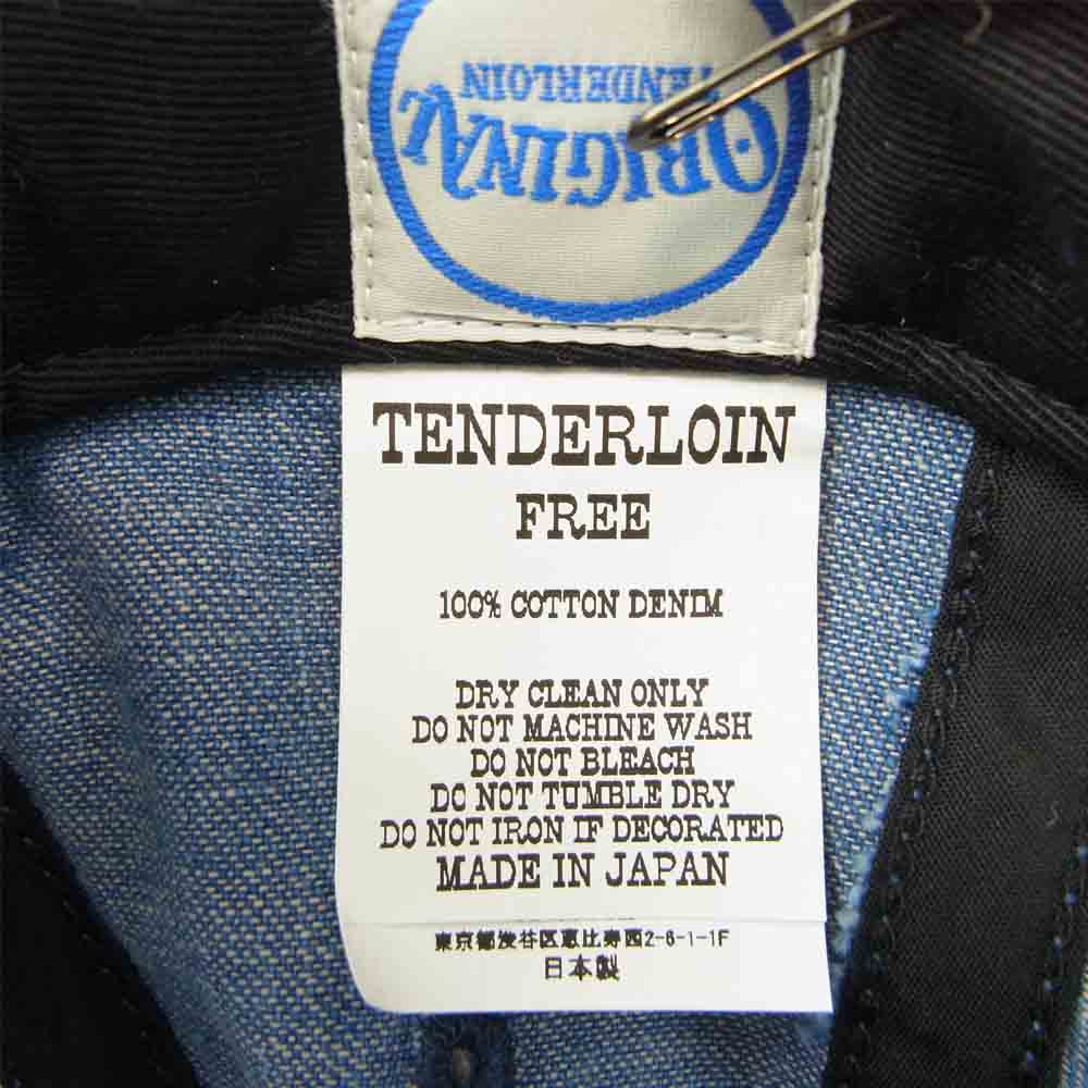 TENDERLOIN テンダーロイン T-BASEBALL CAP DENIM WASH ベースボール キャップ インディゴブルー系 F【新古品】【未使用】【中古】