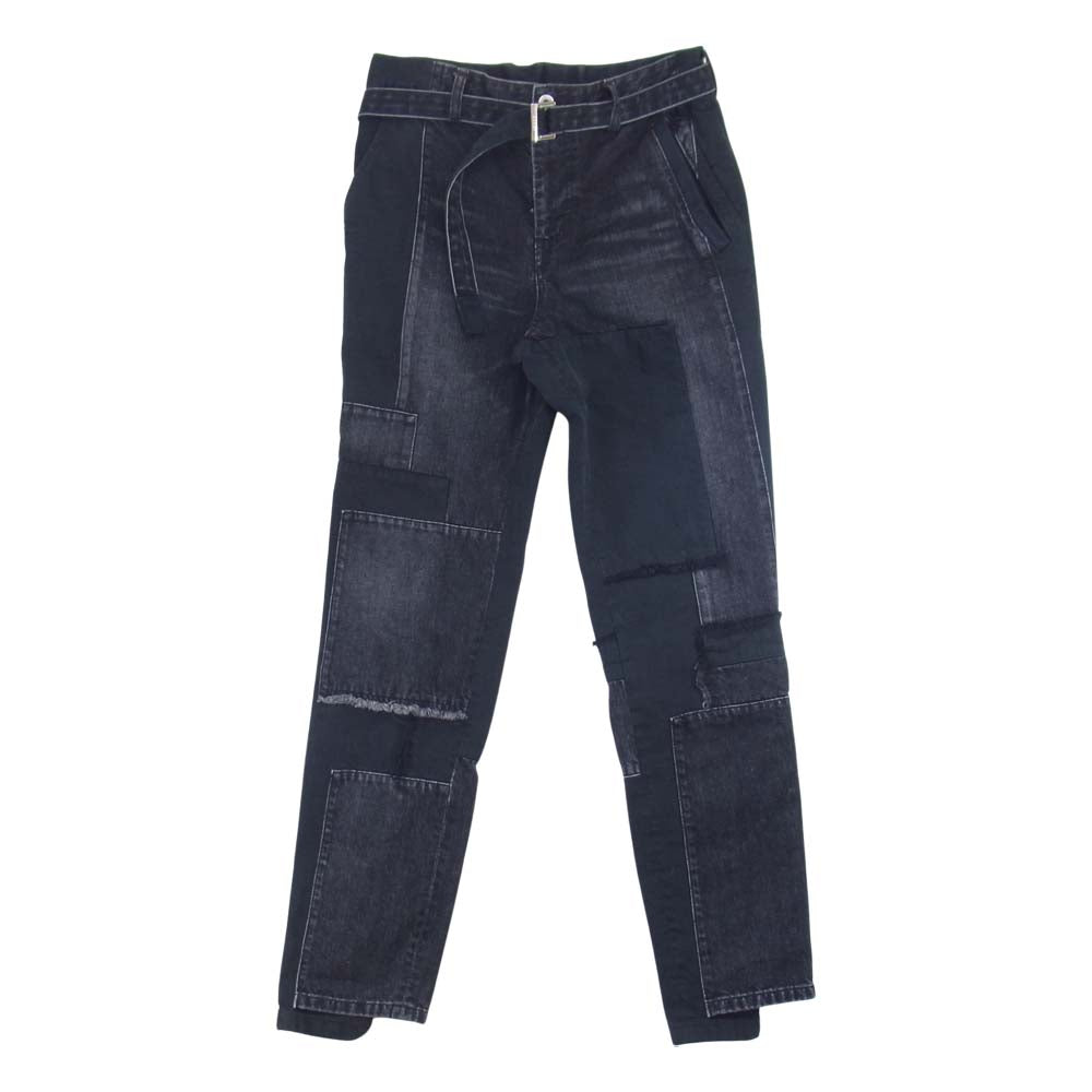 Sacai サカイ 21SS 21-02512M Patch Work Denim Pants 再構築 パッチ 