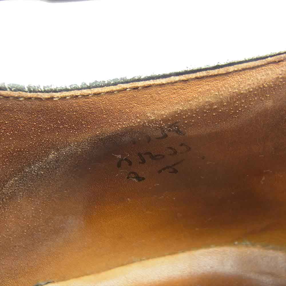 Tricker's トリッカーズ BOURTON バートン レザー ウィングチップ ダイナイトソール ビジネス シューズ ブラック系 3 5/8【中古】