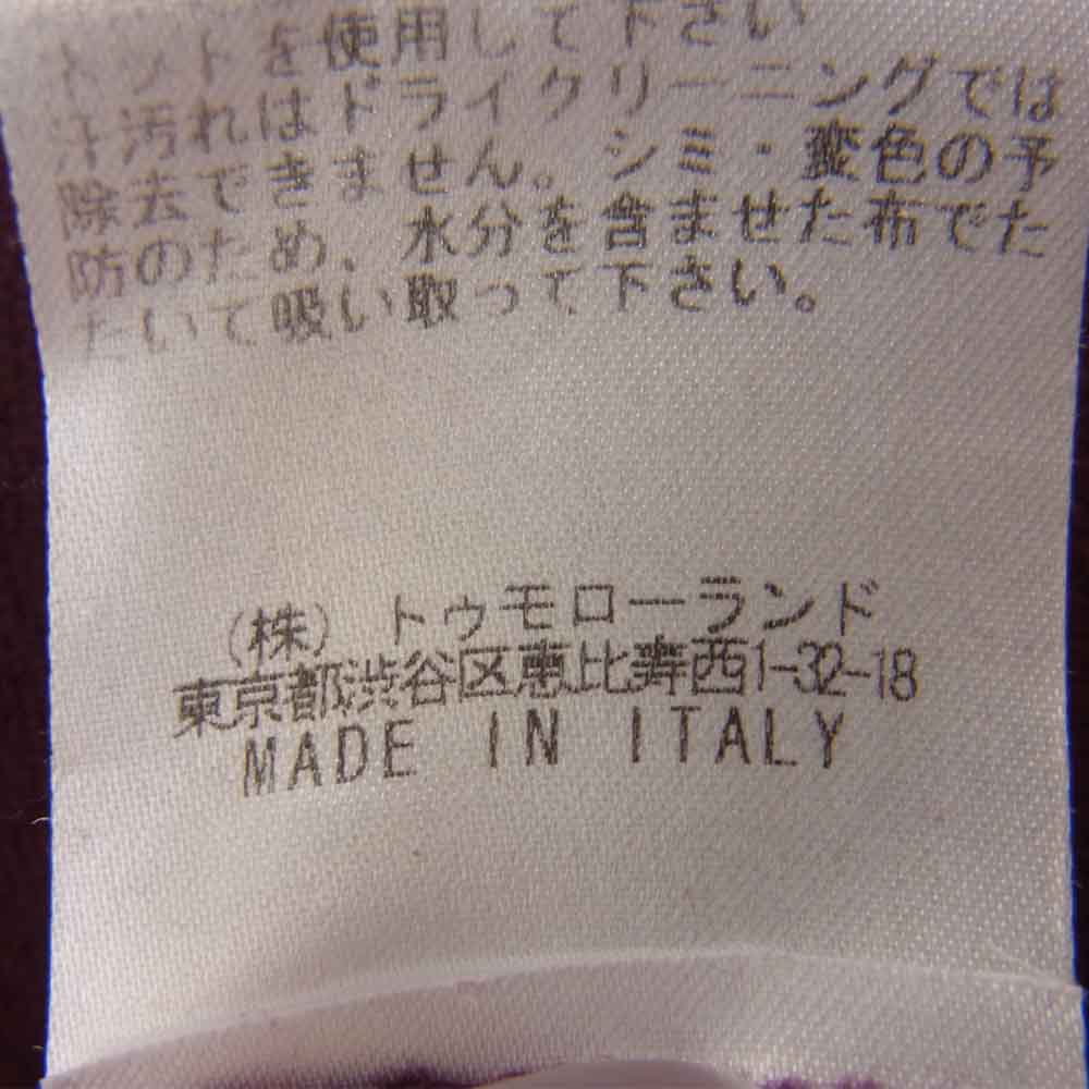 ウミットベナン 国内正規品 メリノウール ポケット付き 半袖 Tシャツ エンジ系 M【中古】