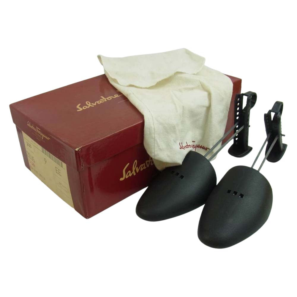 Salvatore Ferragamo サルヴァトーレフェラガモ 08296 ZEUS ゼウス スエード チャッカブーツ ブラック系 9 2E【中古】