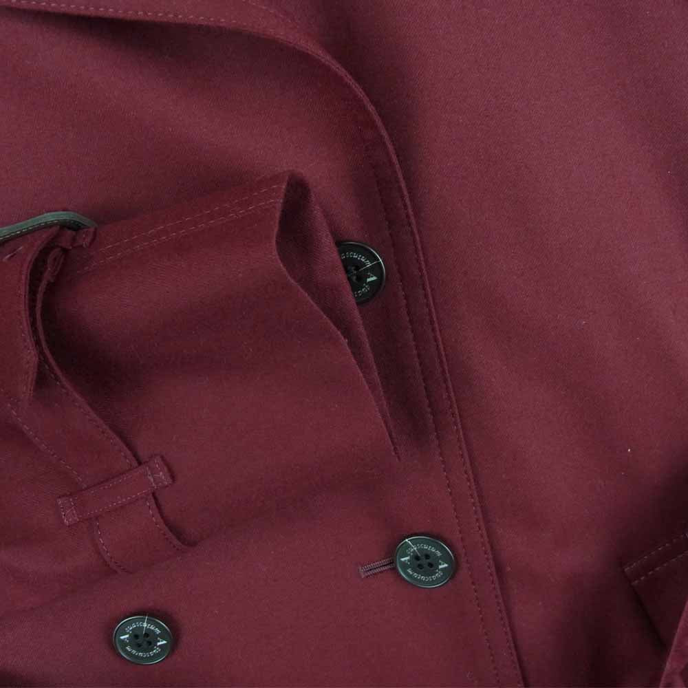 Aquascutum アクアスキュータム LONDON 5006450250-78 Loro Piana ロロピアーナウール生地使用 ウールライナー付 トレンチコート ワインレッド系【美品】【中古】