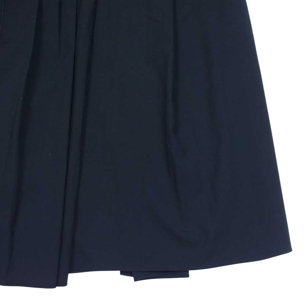 ルッツヒュエル 国内正規品 ランダムプリーツ ラップスカート ブラック系 34【中古】