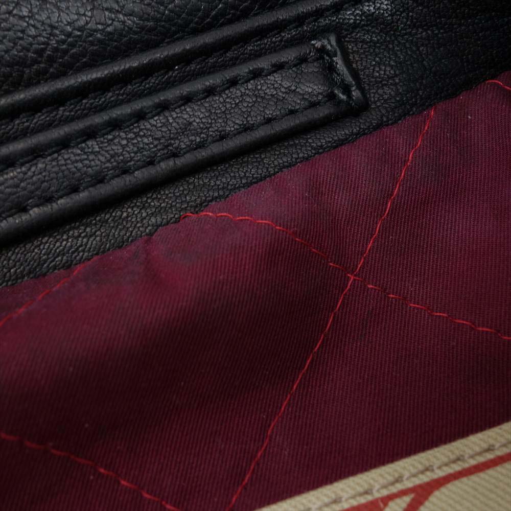 ADDICT CLOTHES アディクトクローズ NEW VINTAGE ニュー ビンテージ シープ レザー ライダース ジャケット ブラック系 36【中古】