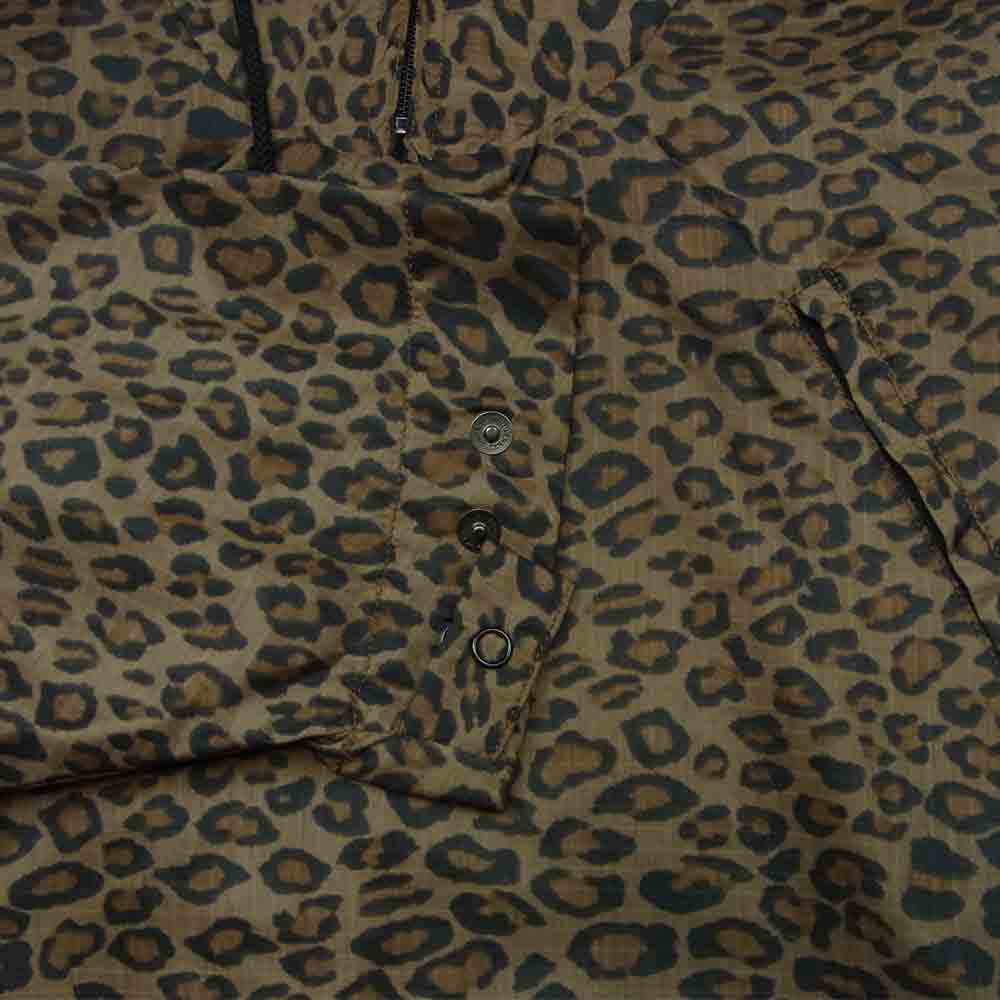 CORONA コロナ LEOPARD PATTERN ナイロン プルオーバー ジャケット 日本製 ブラウン系 M【中古】