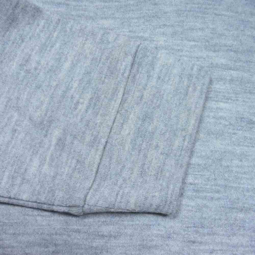 クオン 1702CS01 ショルダーパッチ モックネック ウール ニット グレー系 XL【新古品】【未使用】【中古】