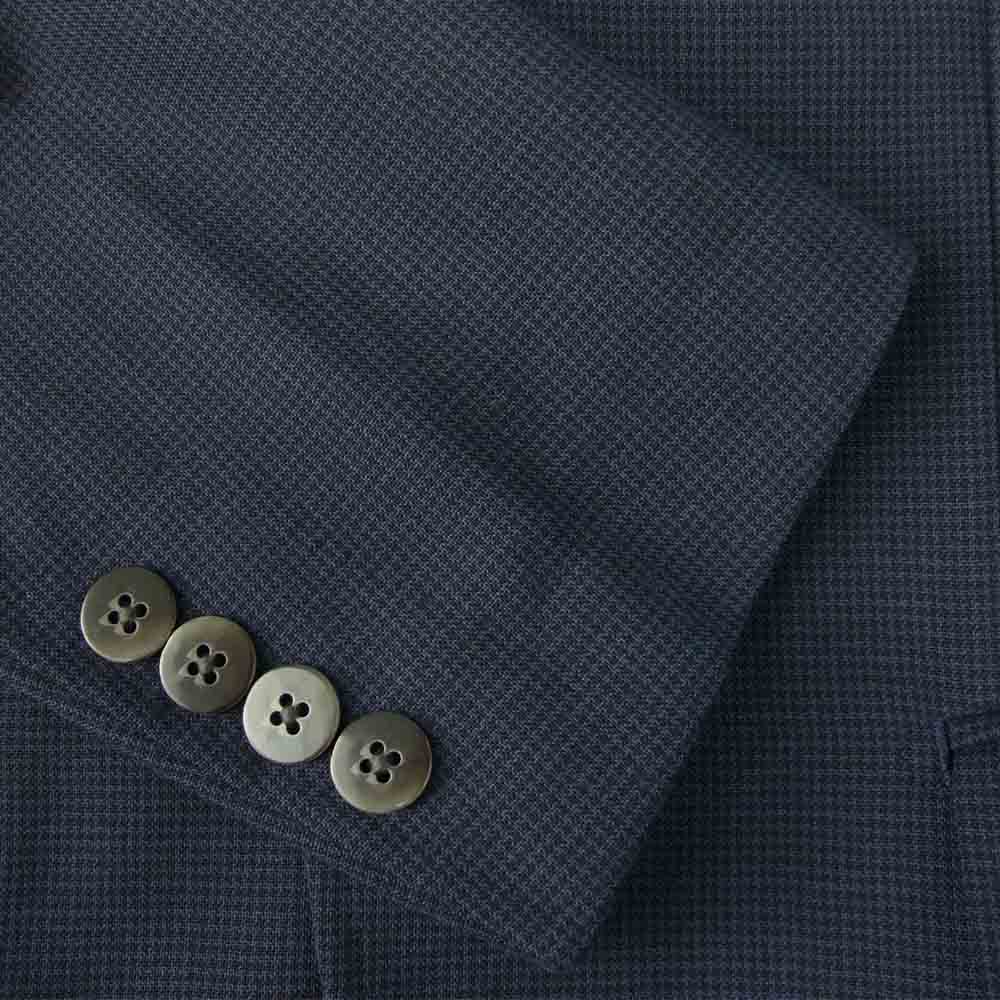 PAUL STUART ポールスチュアート J1D72-196-28 WOOL JACKET サイドベンツ ウール 2B テーラード ジャケット ネイビー系 48R【中古】