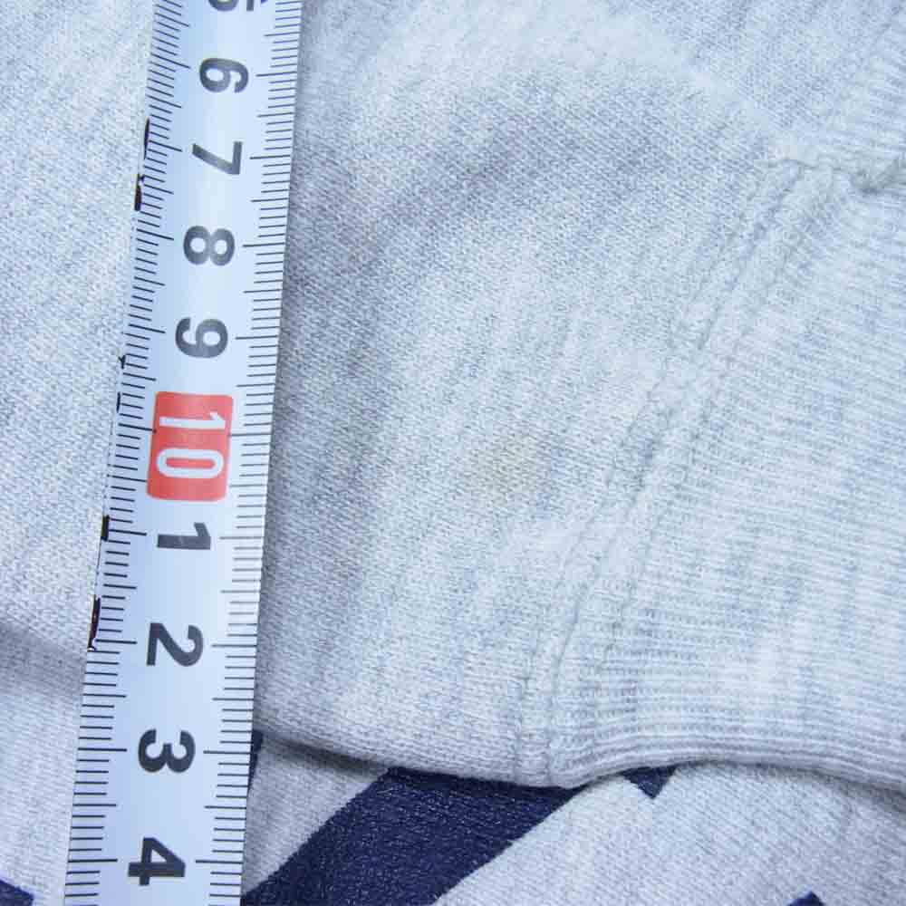 Champion チャンピオン 90s NAVY プリント リバースウィーブ スウェット トレーナー グレー系 XL【中古】