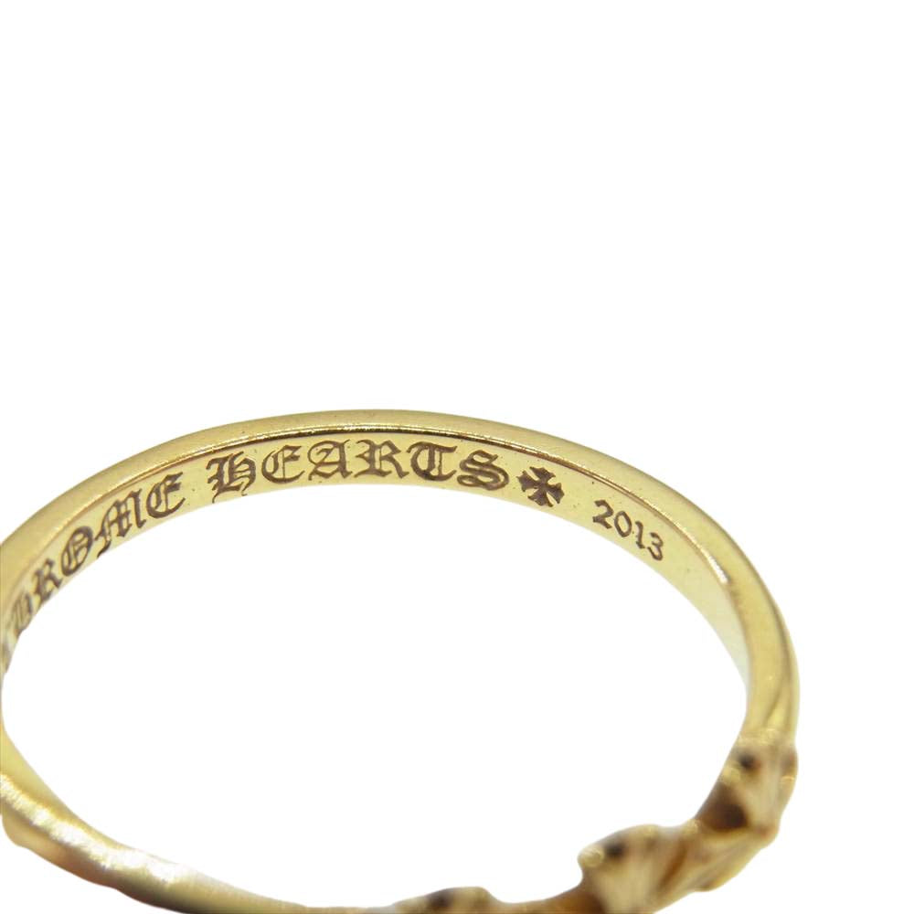CHROME HEARTS クロムハーツ(原本無) 22K BBBLGM 3CH PLS バブルガムリング 3CHプラスリング ゴールド系 9号【中古】