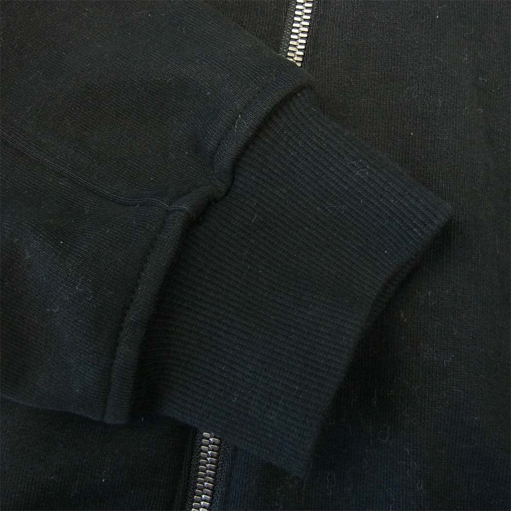 THE VIRIDI-ANNE ザ ヴィリジアン 21AW VI3413-01 Sweat Zip Up Blouson グラインダー加工 ハイネック スウェット ジップアップ ブルゾン ブラック系 2【美品】【中古】
