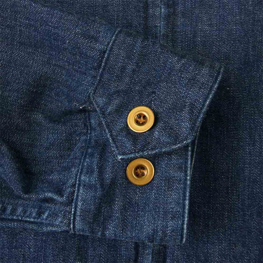 STUDIO D’ARTISAN ステュディオダルチザン D4359 刺繍 デニム ワーク ジャケット インディゴブルー系 38【中古】
