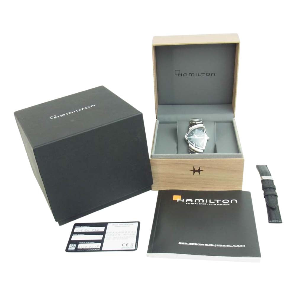 HAMILTON ハミルトン H24411732 ベンチュラ クオーツ 腕時計 ウォッチ シルバー系【中古】