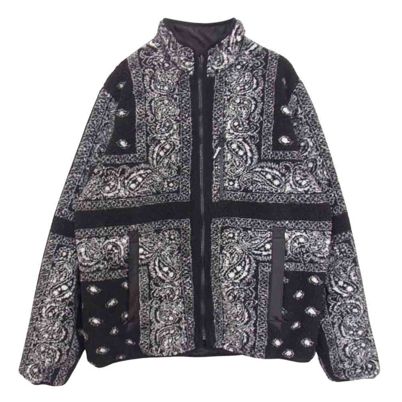 Reversible Bandana Fleece Jacket Black S