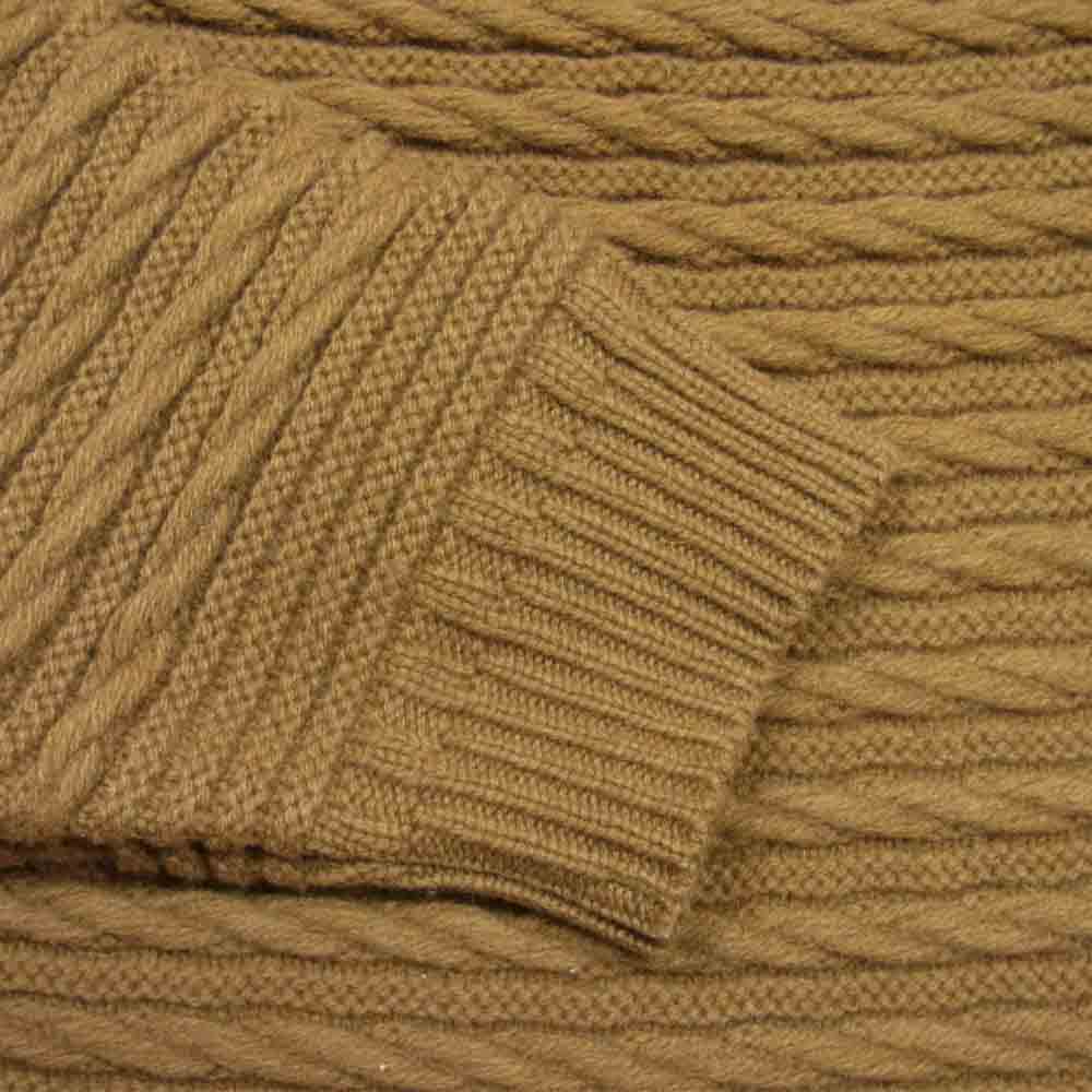ヤシキ 18AW YSK-18AW-KN08 Kodou Knit クルーネック 長袖 ニット セーター ブラウン系 2【中古】