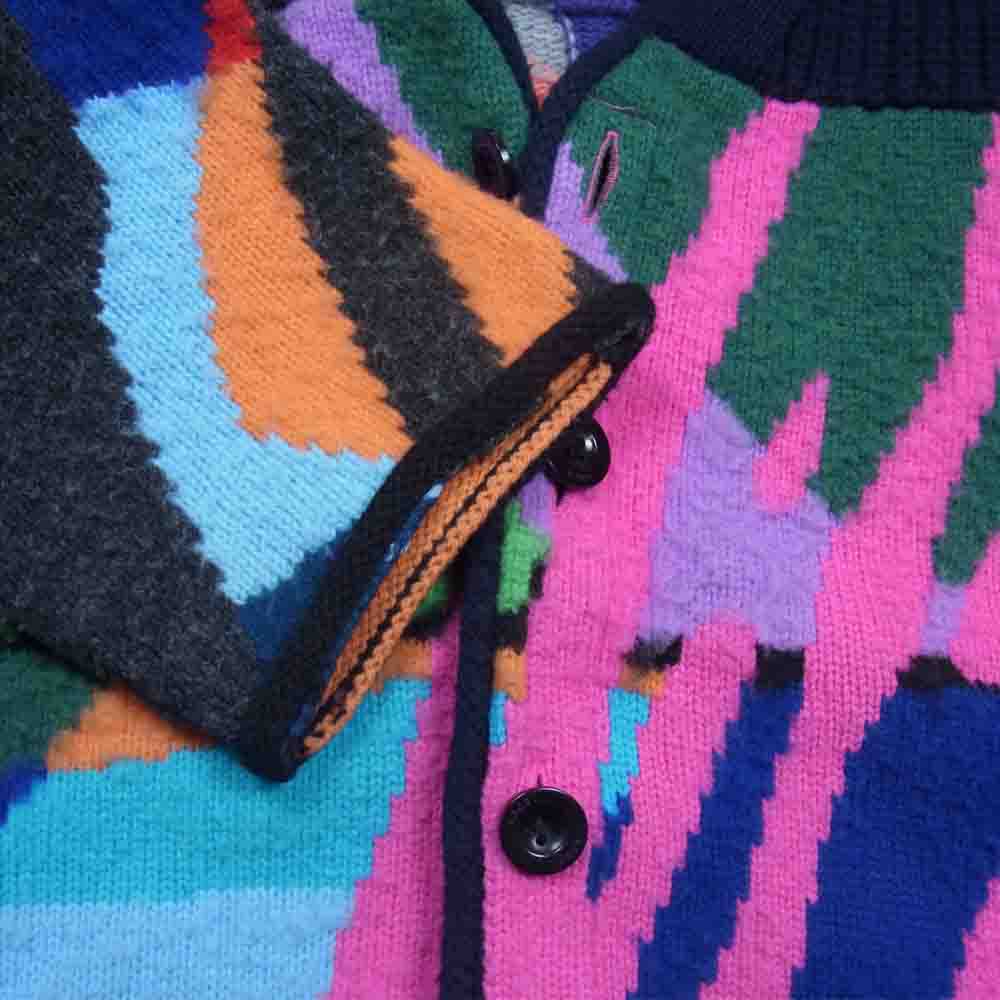 Sacai サカイ KAWS 21AW 21-02578M Jaqcuard Knit Cardigan カウズ ジャガード ニット カーディガン マルチカラー系 2【中古】