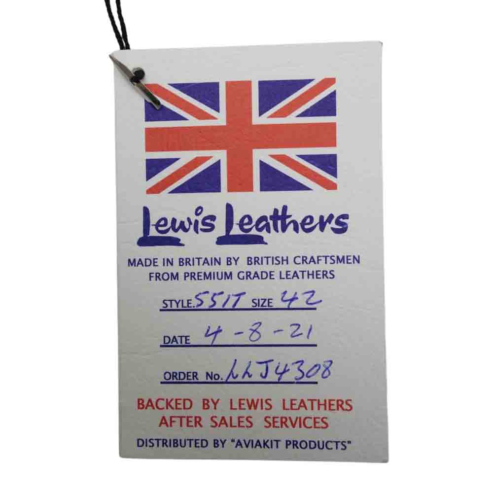Lewis Leathers ルイスレザー 551T DOMINATOR TIGHT FIT HORSEHIDE ドミネーター タイトフィット ホースハイド ライダース ジャケット ブラック系 42【美品】【中古】