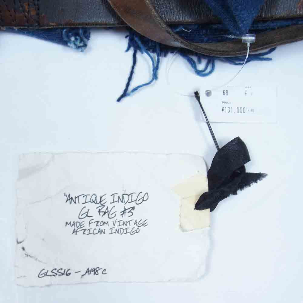 グレッグ ローレン ANTIQUE INDIGO GL BAG アンティーク インディゴ ダメージ加工 バッグ インディゴブルー系【極上美品】【中古】