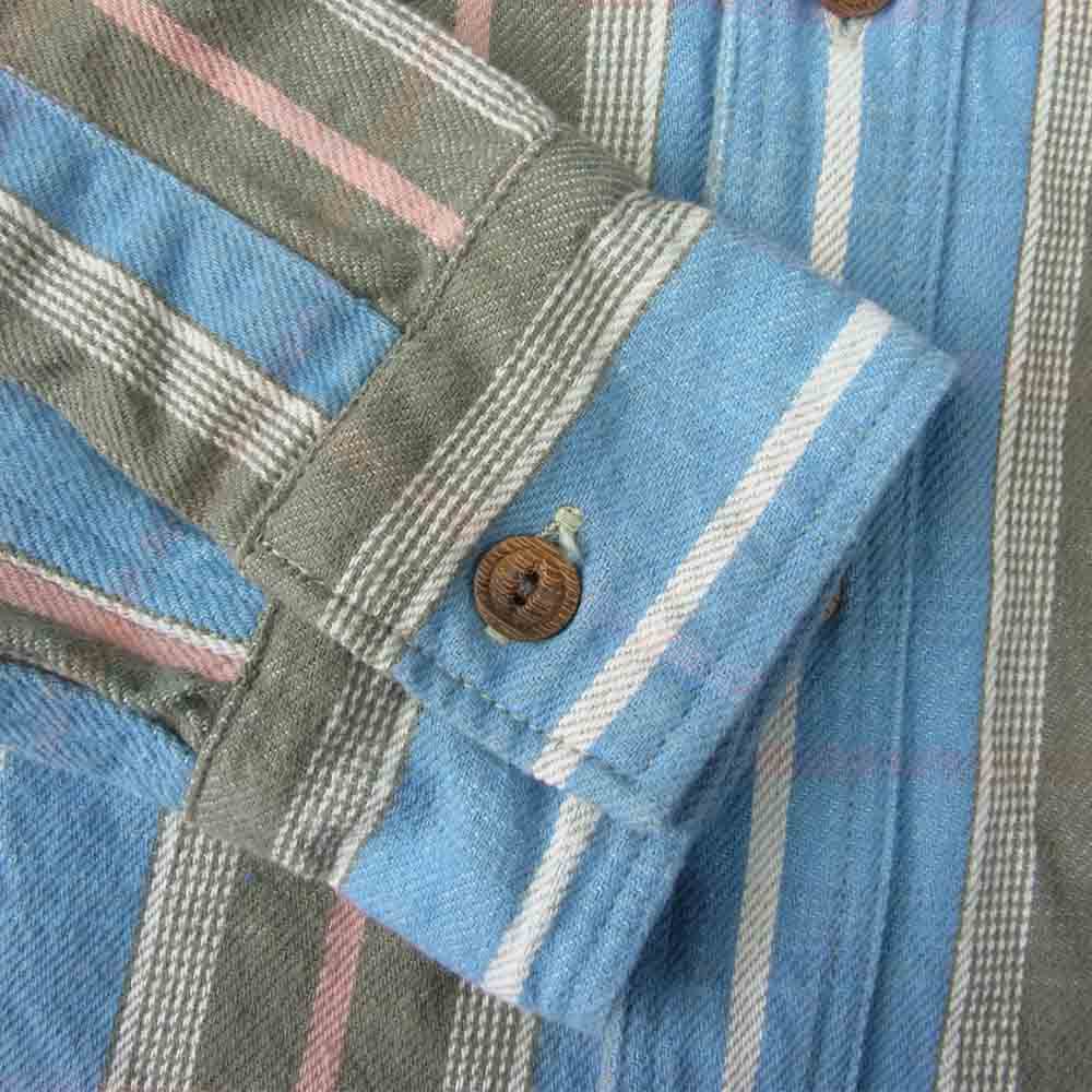 WAREHOUSE ウエアハウス ヘビーネル チェック シャツ ブルー系 M【中古】
