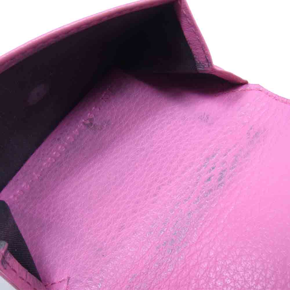 BALENCIAGA バレンシアガ ペーパー ミニ ウォレット 財布 ピンク系【中古】