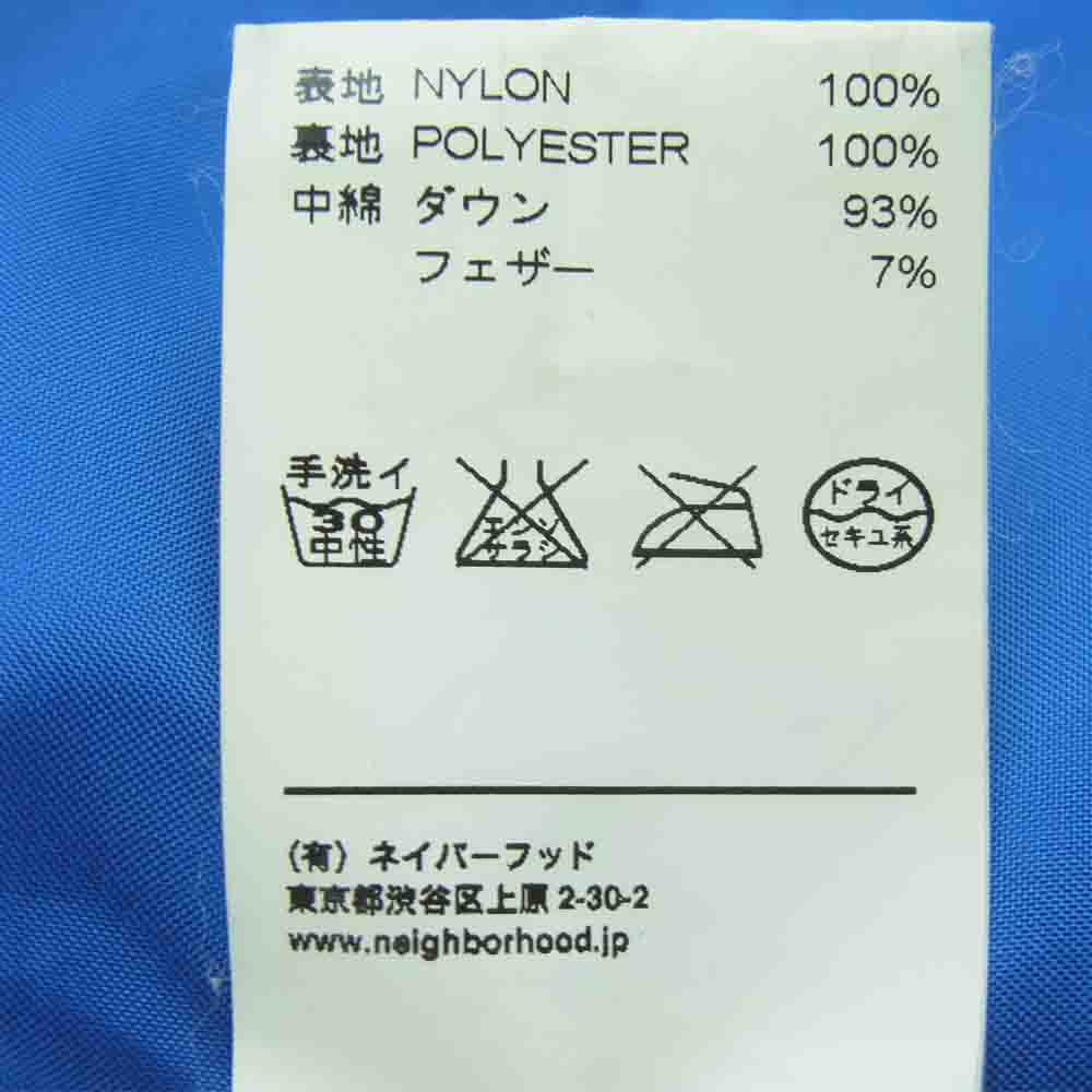 NEIGHBORHOOD ネイバーフッド 092DEMAN-JKM02 Marmot マーモット Classic Down N-Vest ダウン ベスト ネイビー系 S【中古】