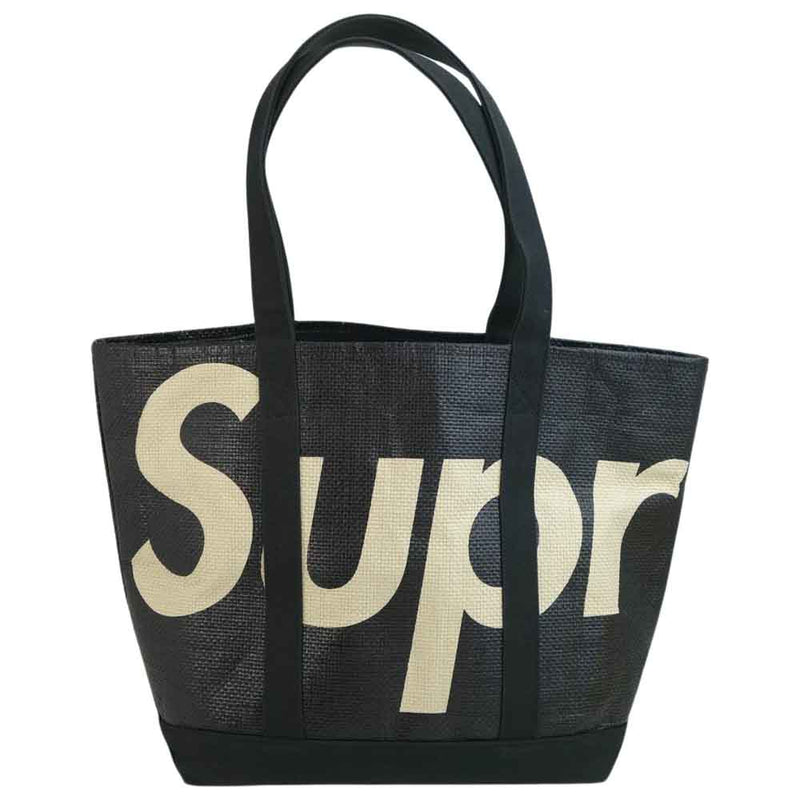 Supreme Raffia Tote Bag Black