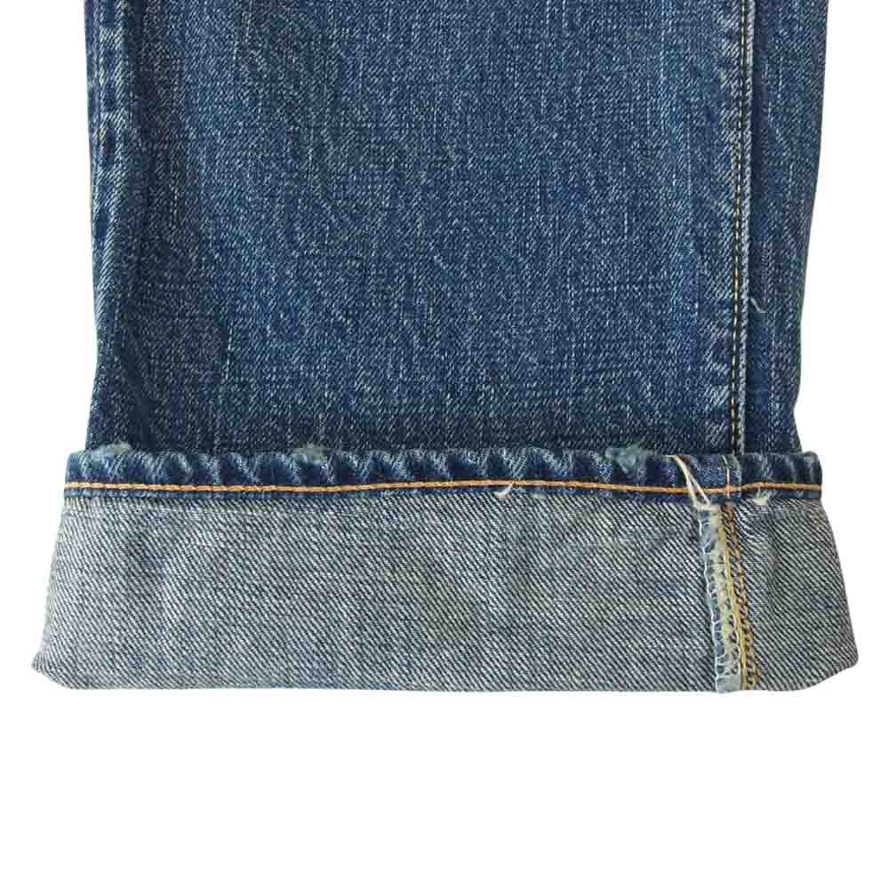 FULLCOUNT フルカウント 1101 HAND WASH ウォッシュ加工 オリジナル ストレート デニム パンツ インディゴブルー系 32【中古】
